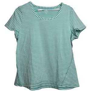 Talbots Blue Striped Athletic T Shirt
